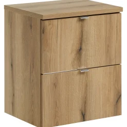 Garnero Arredamenti Mobile bagno sospeso 50cm 2 cassetti Rovery Rovere New