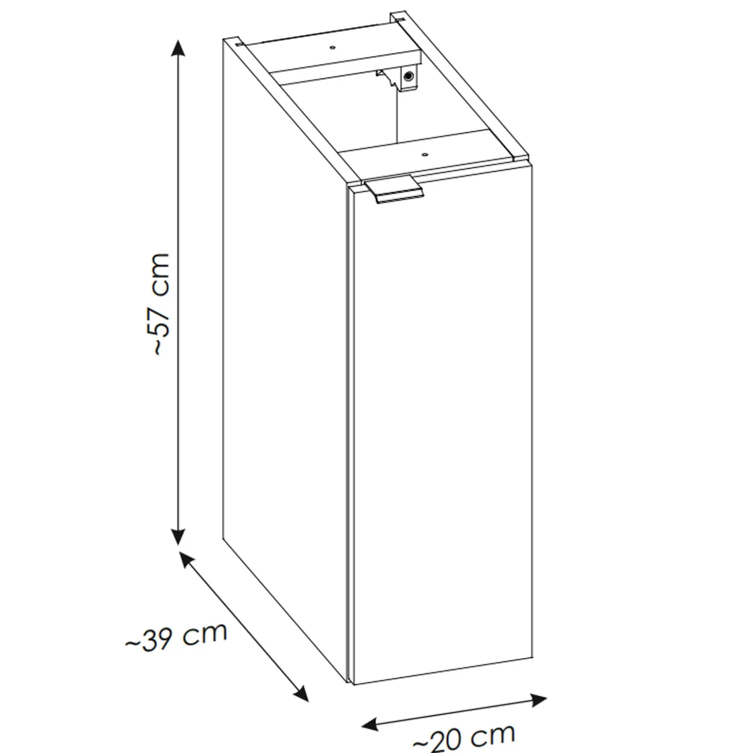 Garnero Arredamenti Mobile bagno sospeso 140cm 4 ante con colonna rovere Rovery Online