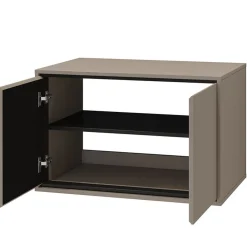 Garnero Arredamenti Mobile bagno sospeso 78cm 2 ante nero Linda Tortora Clearance
