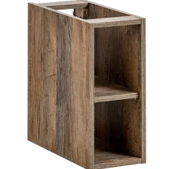 Garnero Arredamenti Mobile bagno sospeso 180cm 2 cassettoni e 2 cassetti attrezzati e 2 vani grigio quercia Serif