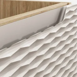 Garnero Arredamenti Mobile bagno sospeso 60cm 2 cassetti beige rovere Swim Beige - Rovere New