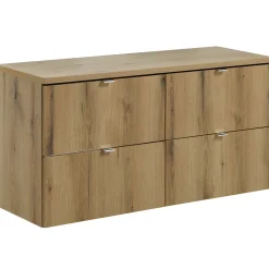 Garnero Arredamenti Mobile bagno sospeso 120cm 4 cassetti Rovery Rovere Sale