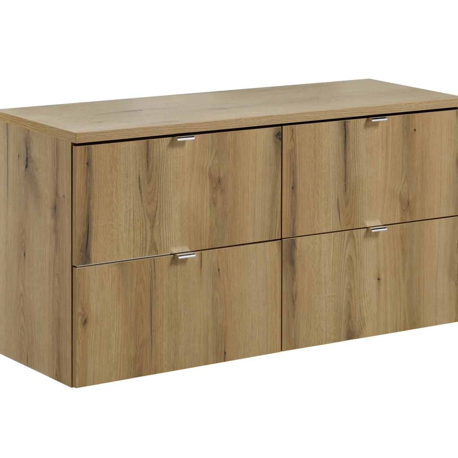 Garnero Arredamenti Mobile bagno sospeso 120cm 4 cassetti Rovery Rovere Sale