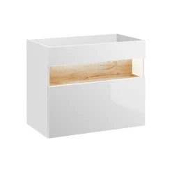 Garnero Arredamenti Mobile bagno sospeso 80cm bianco rovere Jachal Hot