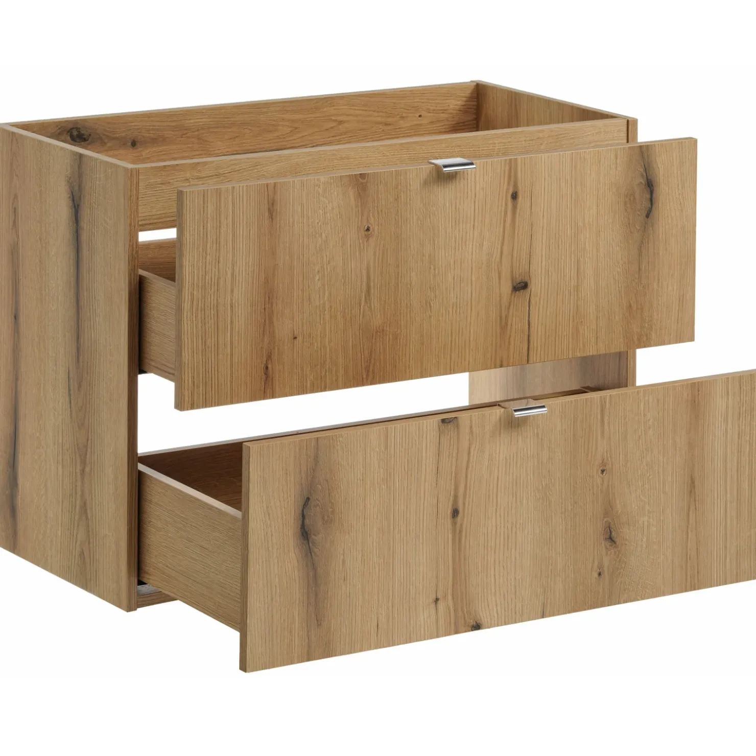 Garnero Arredamenti Mobile bagno sospeso 80cm con colonna rovere Rovery New