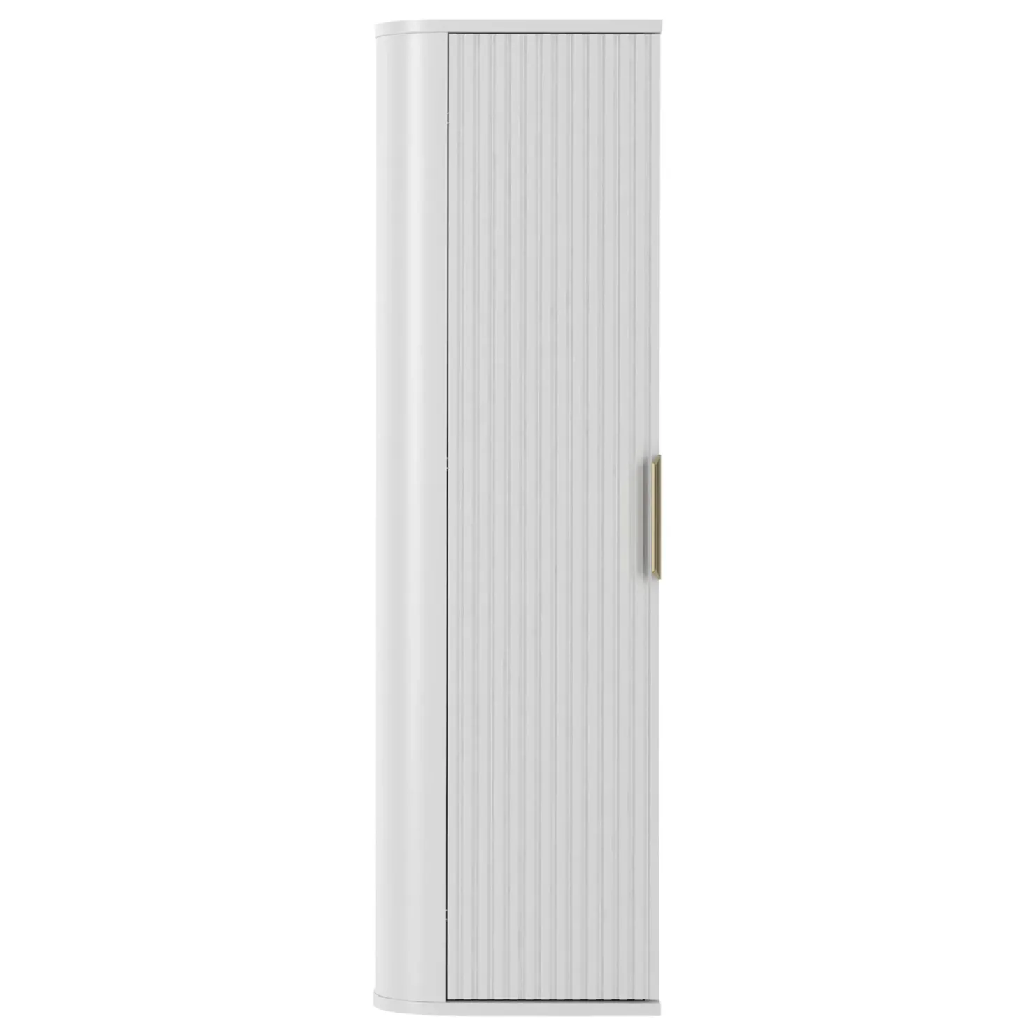 Garnero Arredamenti Mobile bagno sospeso 90cm con lavabo, colonna e pensile cannettato bianco Lusso New