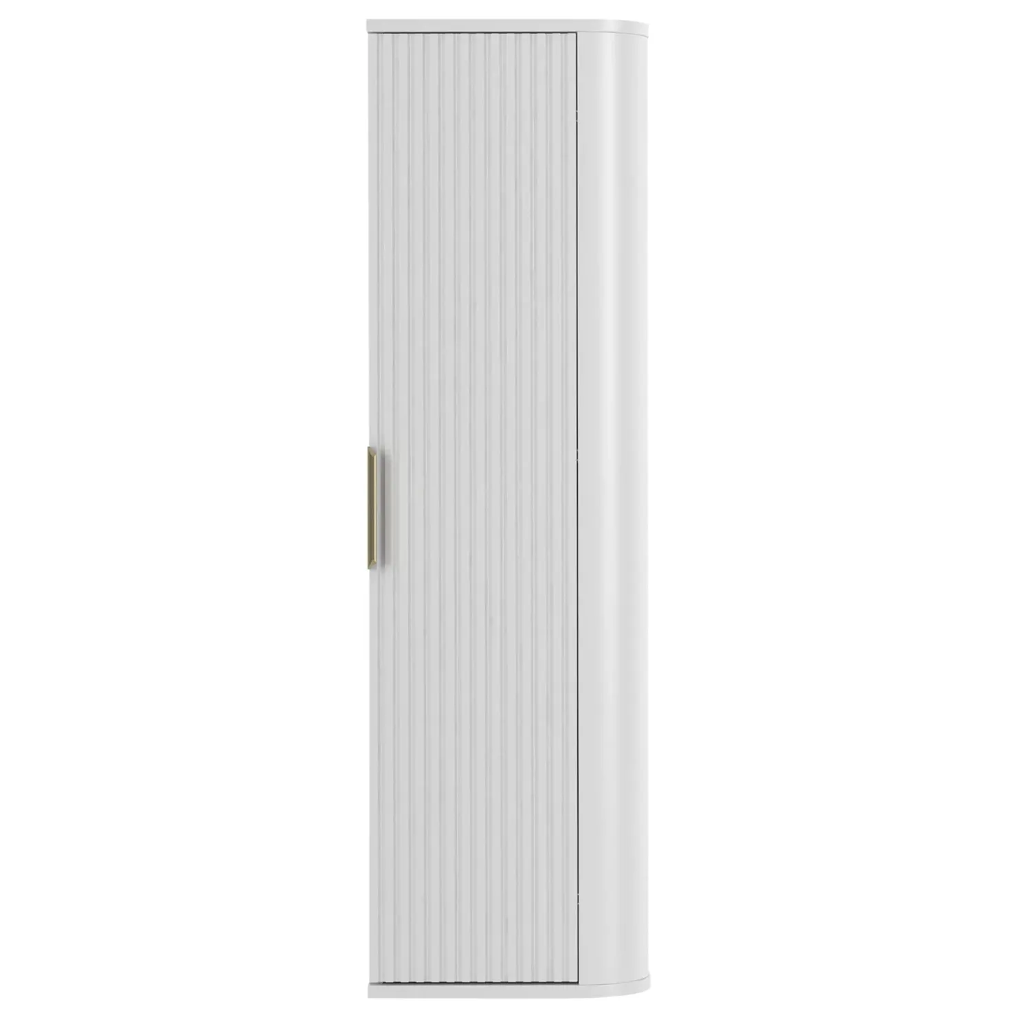 Garnero Arredamenti Mobile bagno sospeso 90cm con lavabo, colonna e pensile cannettato bianco Lusso New