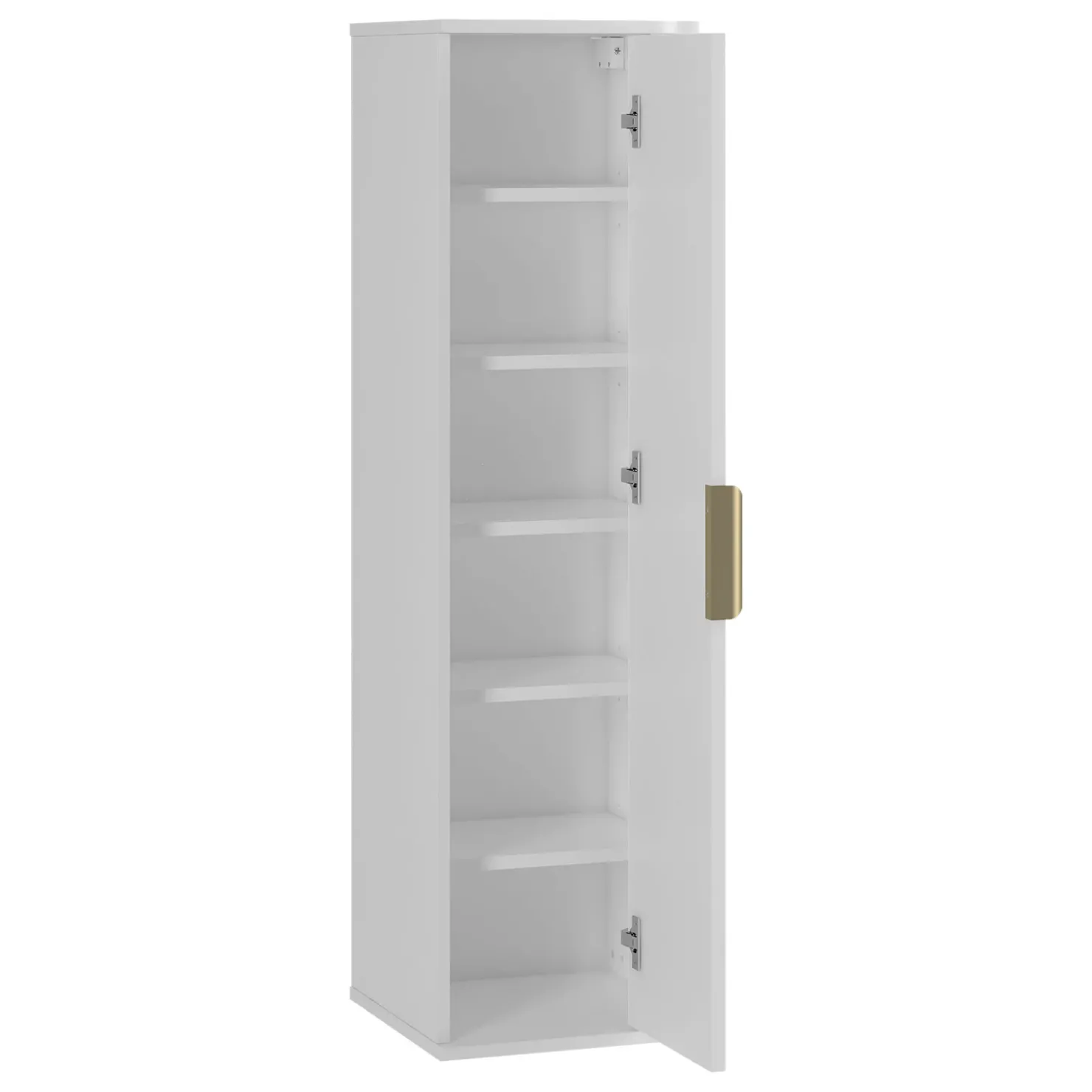 Garnero Arredamenti Mobile bagno sospeso 90cm con lavabo, colonna e pensile cannettato bianco Lusso New