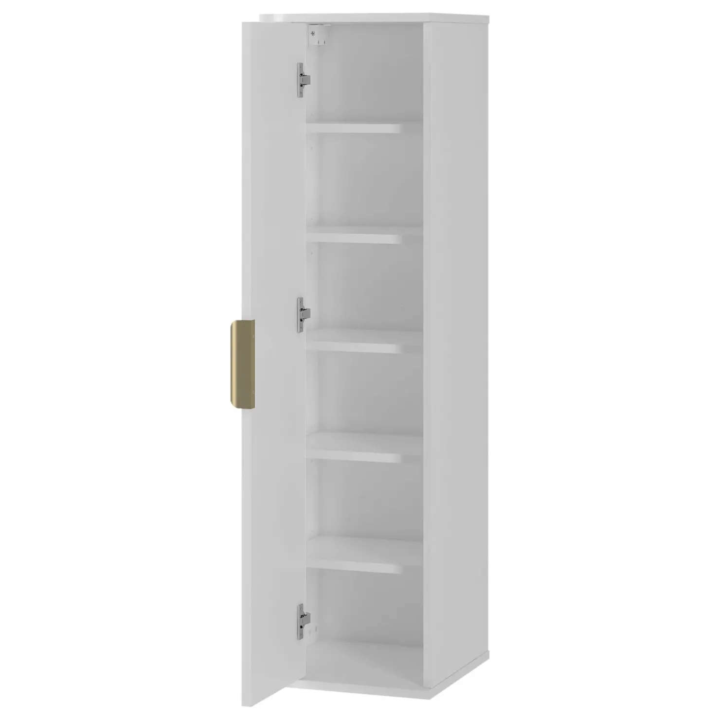 Garnero Arredamenti Mobile bagno sospeso 90cm con lavabo, colonna e pensile cannettato bianco Lusso New