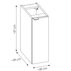 Garnero Arredamenti Mobile bagno sospeso 140cm cannettato 4 cassetti beige rovere Cleany Beige - Rovere Hot