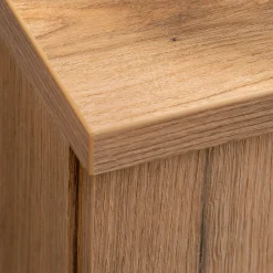 Garnero Arredamenti Mobile bagno sospeso 100cm con 2 lavabi e colonna rovere Rovery