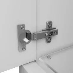 Garnero Arredamenti Mobile bagno sospeso 60cm con lavabo, specchio e colonne bianco lucido Teresa Best