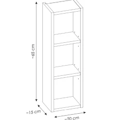 Garnero Arredamenti Mobile bagno sospeso 80cm con lavabo, mobile specchio e colonna grigio quercia Serif Clearance