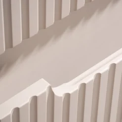 Garnero Arredamenti Mobile bagno sospeso 120cm cannettato 4 cassetti rovere Cleany Beige Hot