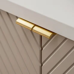 Garnero Arredamenti Mobile bagno sospeso 60cm con lavabo 2 ante beige cashmere Neutry Hot