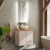 Garnero Arredamenti Mobile bagno sospeso 60cm cm 2 ante beige cashmere Neutry New