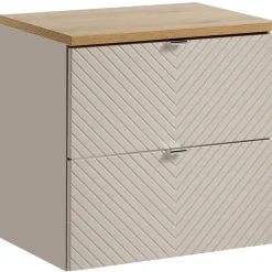 Garnero Arredamenti Mobile bagno sospeso 60cm con colonna beige cashmere Neutry Clearance