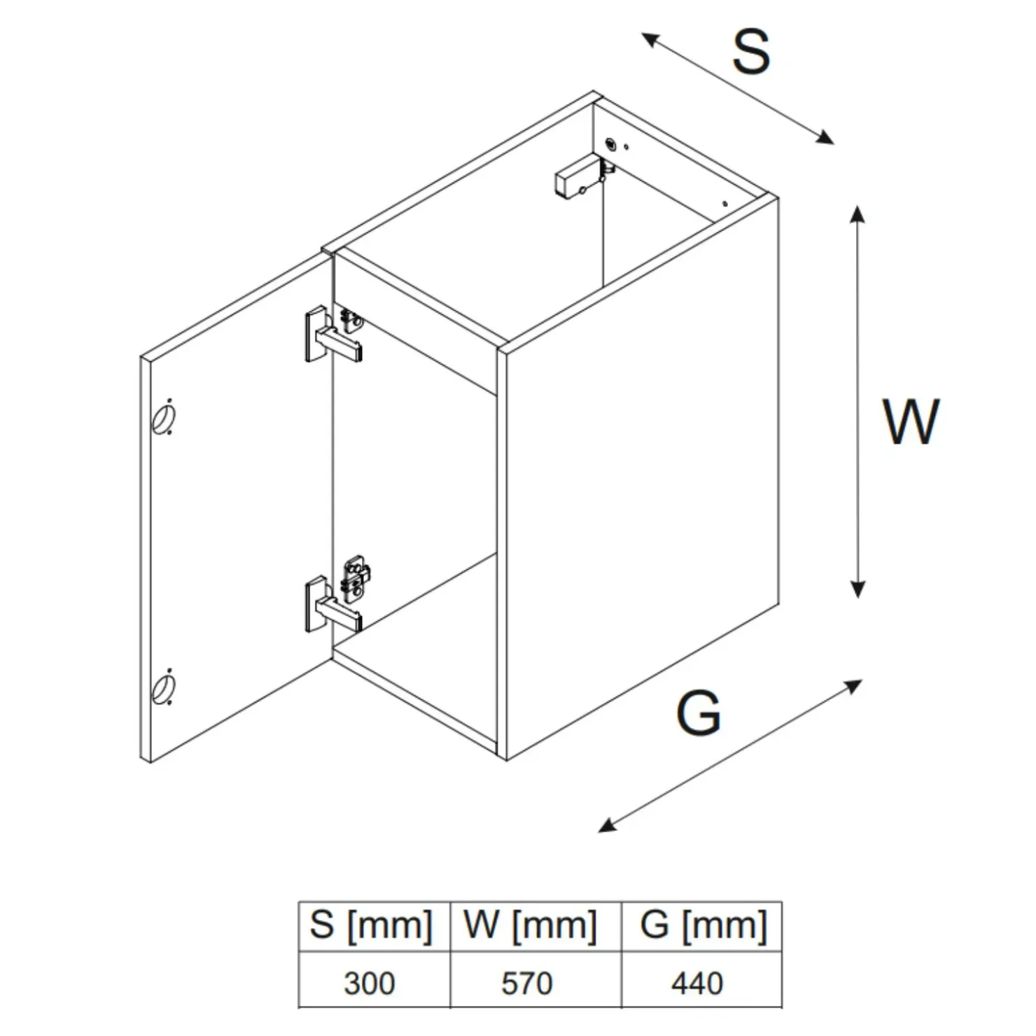 Garnero Arredamenti Mobile bagno sospeso 90cm con lavabo da incasso nero rovere Swim Nero - Rovere