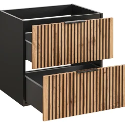 Garnero Arredamenti Mobile bagno sospeso 60cm cm con lavabo quercia antracite Limpid New