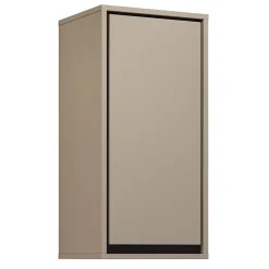 Garnero Arredamenti Mobile bagno sospeso 120cm con specchio tortora nero Linda Outlet
