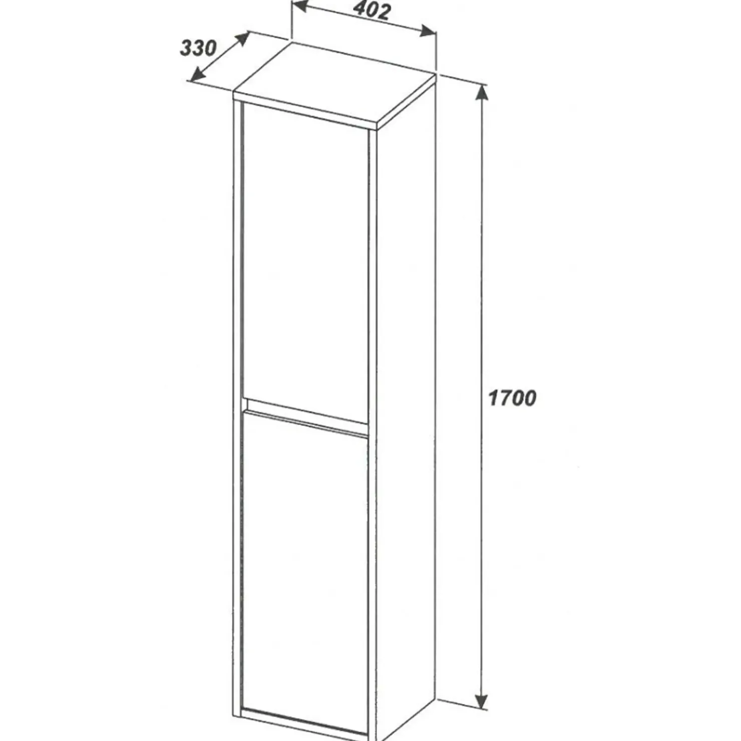 Garnero Arredamenti Mobile bagno sospeso 100cm con lavabo, specchio e colonna rovere antracite Stony