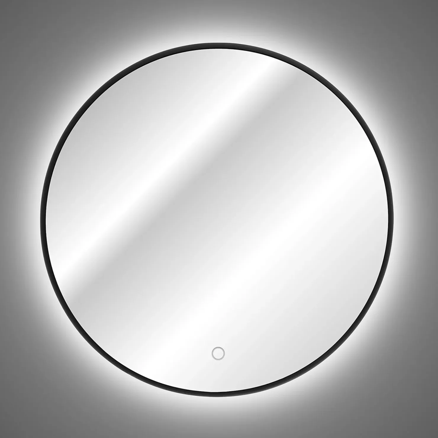 Garnero Arredamenti Mobile bagno sospeso 100cm con lavabo, specchio e colonna rovere antracite Stony