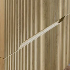 Garnero Arredamenti Mobile bagno sospeso 60cm cannettato 2 cassetti rovere Pretty New