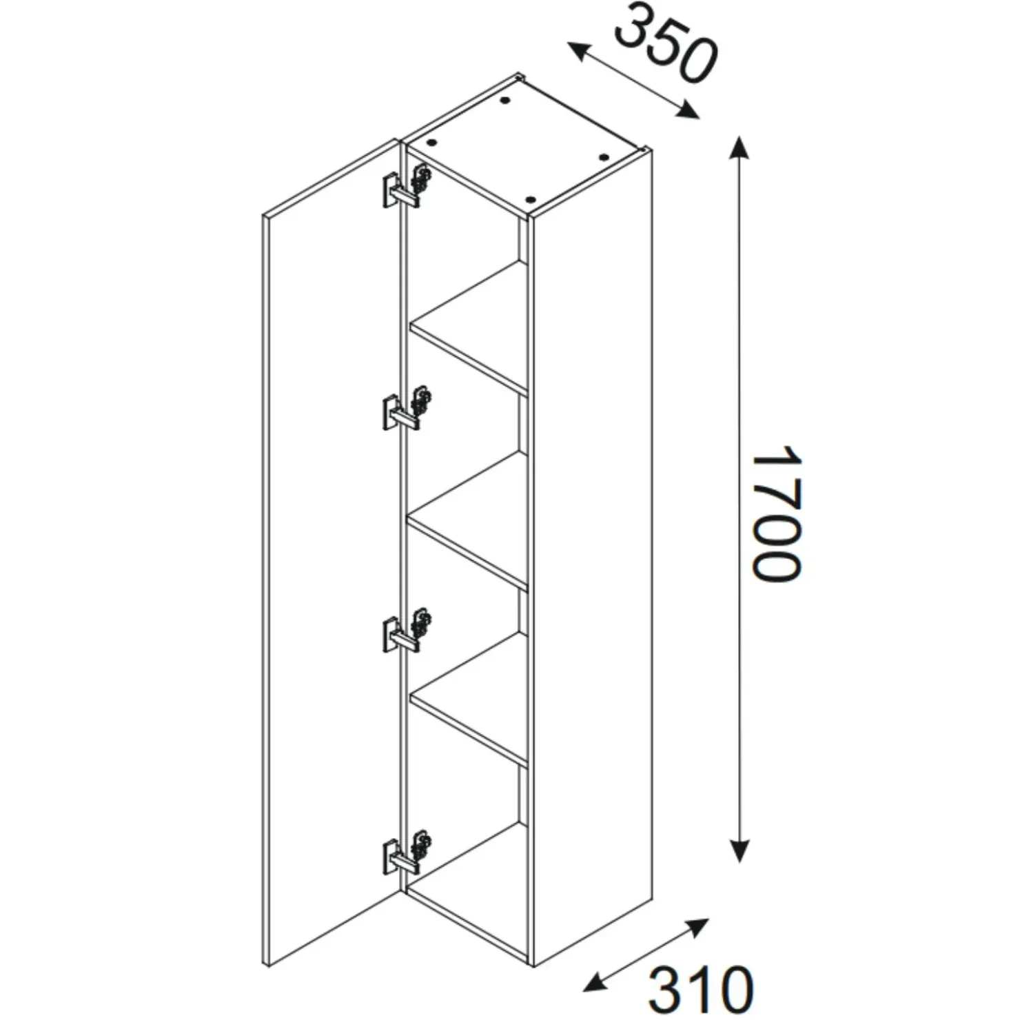 Garnero Arredamenti Mobile bagno sospeso 120cm con 2 lavabi, colonna, pensile e base sospesa beige rovere Swim