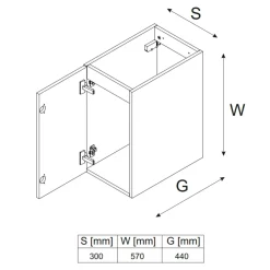 Garnero Arredamenti Mobile bagno sospeso 120cm con 2 lavabi, colonna, pensile e base sospesa beige rovere Swim