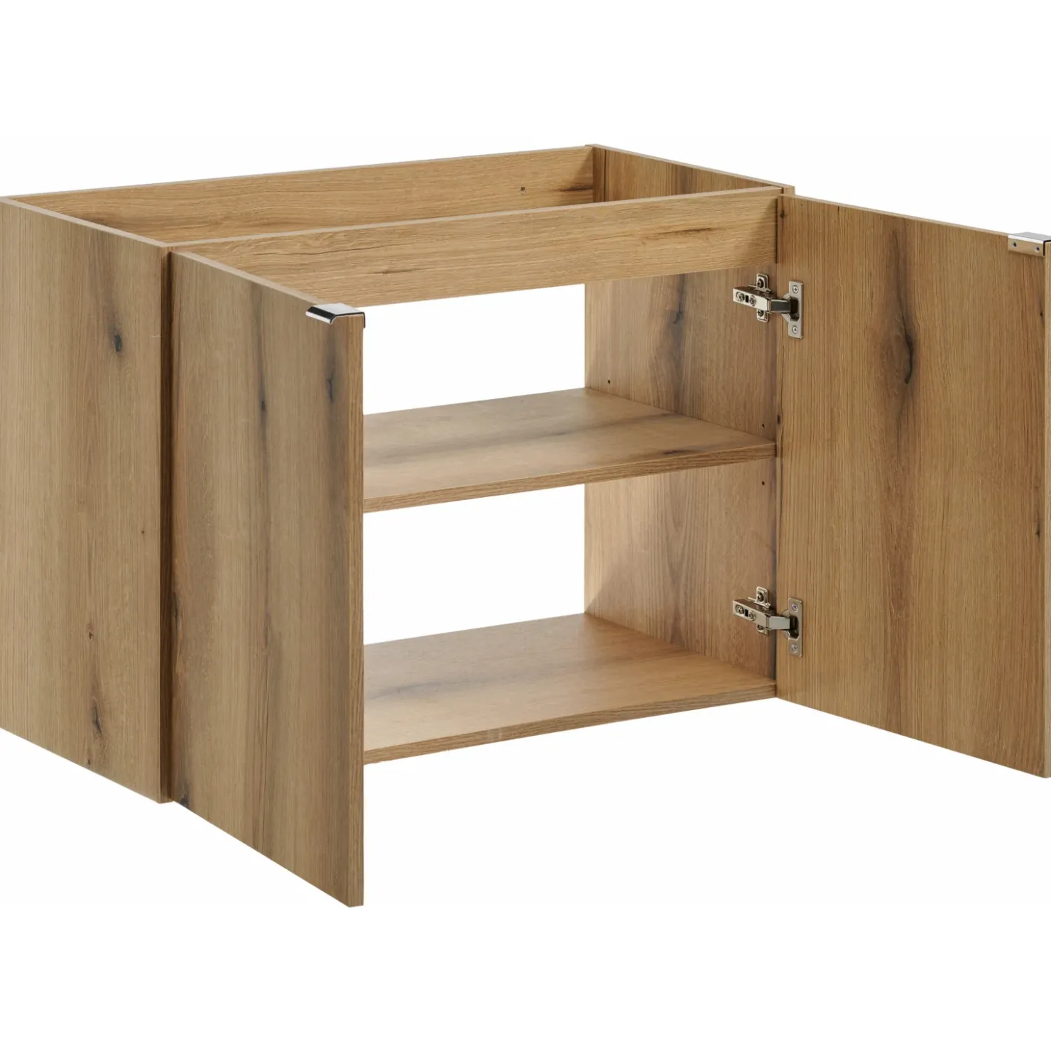 Garnero Arredamenti Mobile bagno sospeso 80cm con colonna rovere Rovery Clearance