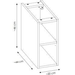 Garnero Arredamenti Mobile bagno sospeso 180cm cannettato 2 cassettoni quercia Autentic Bianco Sale