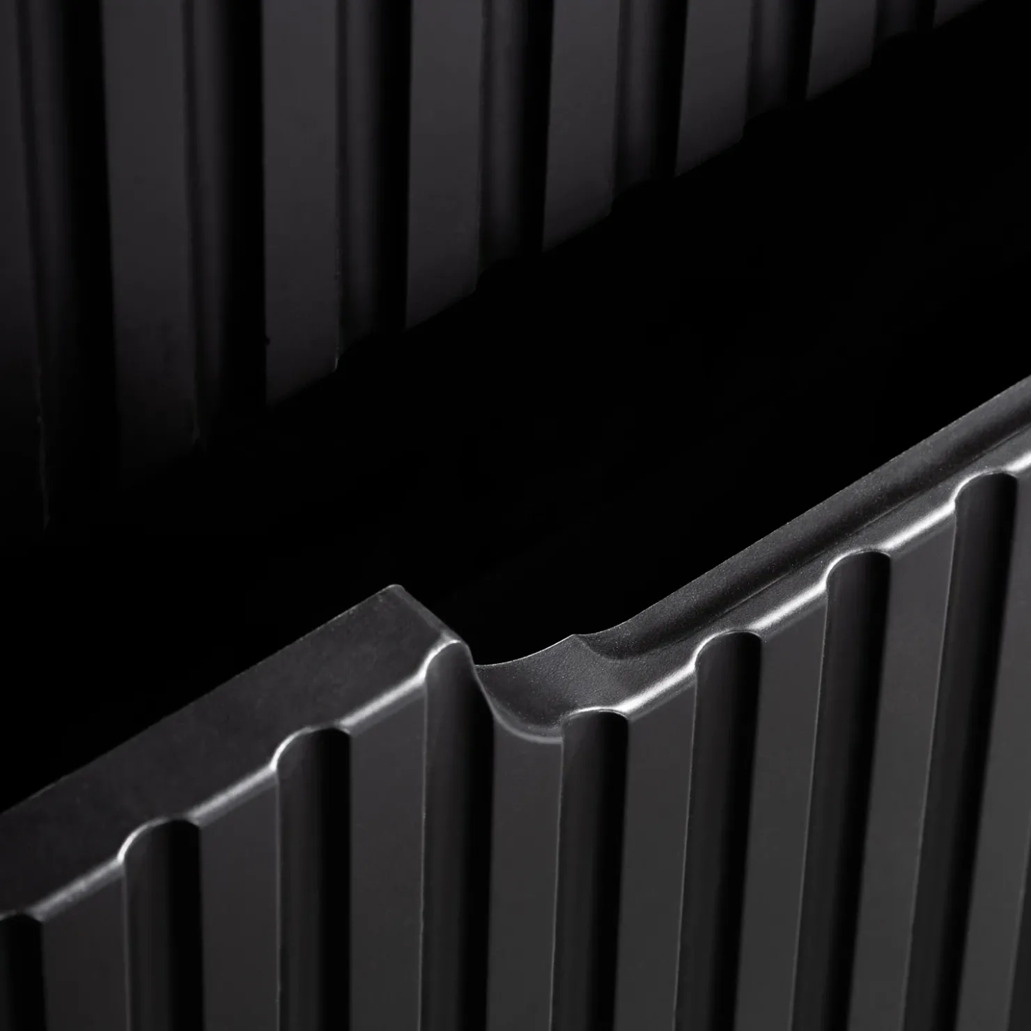 Garnero Arredamenti Mobile bagno sospeso 80cm cannettato 2 cassetti e vani rovere Cleany Nero Hot