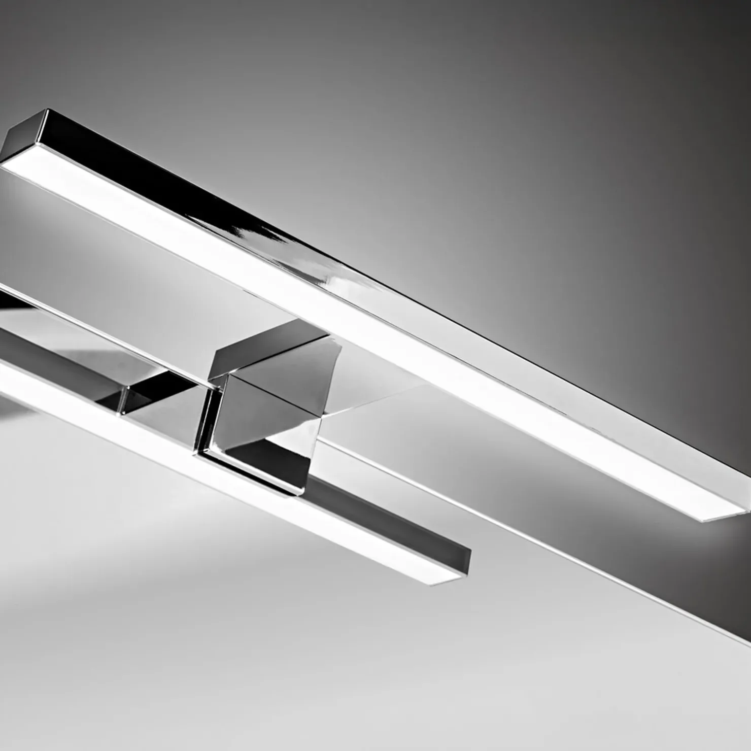 Garnero Arredamenti Mobile bagno sospeso 60cm cannettato con lavabo da incasso, colonna e specchio bianco Autentic Online