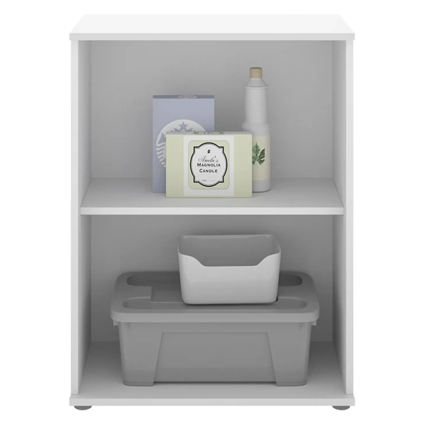 Garnero Arredamenti Mobile bagno 61x80h cm con 2 ante multiuso legno bianco Ander Best