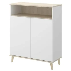 Garnero Arredamenti Mobile cucina 80x102h cm 2 ante bianco opaco rovere naturale Penny Discount