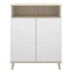 Garnero Arredamenti Mobile cucina 80x102h cm 2 ante bianco opaco rovere naturale Penny Discount