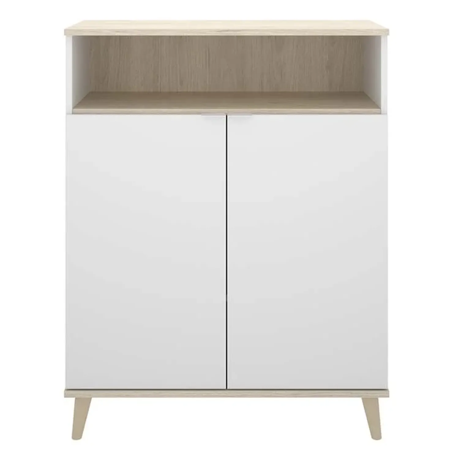 Garnero Arredamenti Mobile cucina 80x102h cm 2 ante bianco opaco rovere naturale Penny Discount