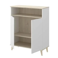 Garnero Arredamenti Mobile cucina 80x102h cm 2 ante bianco opaco rovere naturale Penny Discount