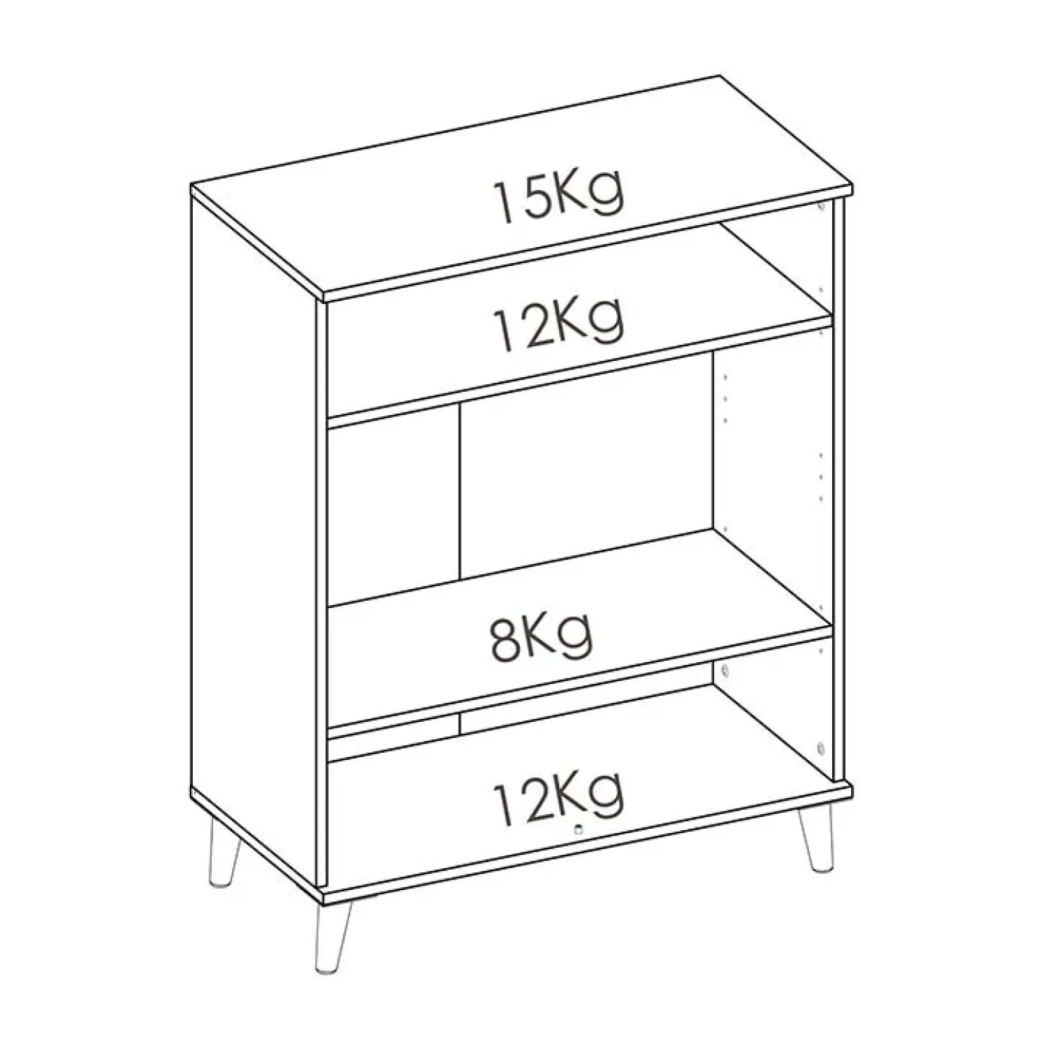 Garnero Arredamenti Mobile cucina 80x102h cm 2 ante bianco opaco rovere naturale Penny Discount