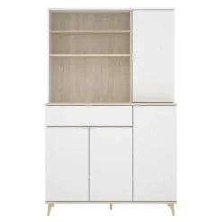 Garnero Arredamenti Mobile da cucina 120x191h cm 4 ante 1 cassetto bianco rovere Penny Best