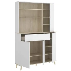 Garnero Arredamenti Mobile da cucina 120x191h cm 4 ante 1 cassetto bianco rovere Penny Best