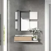 Garnero Arredamenti Mobile ingresso sospeso 75x140h cm con specchio bianco rovere Amy Gihome® Sale