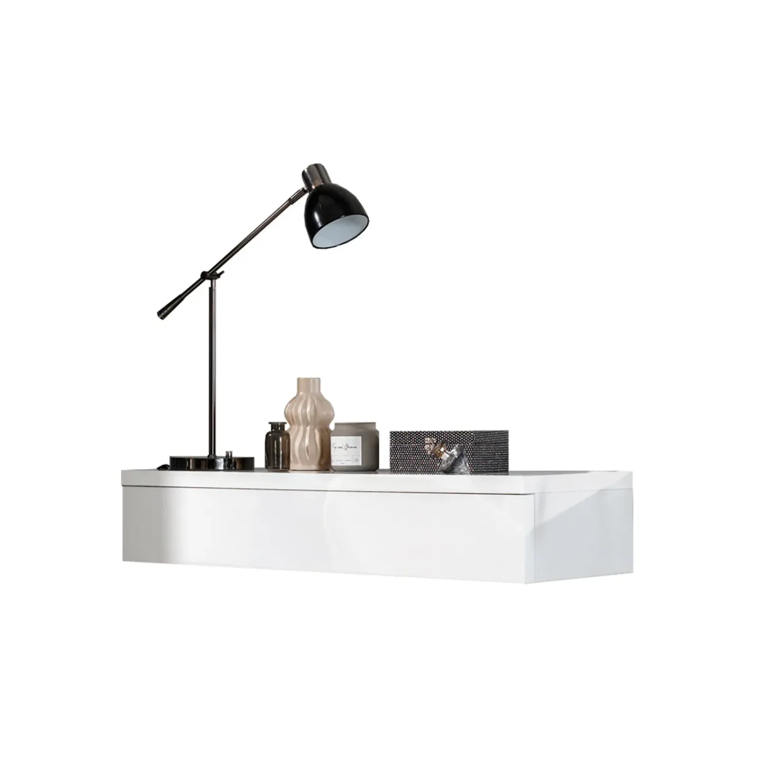 Garnero Arredamenti Mobile ingresso sospeso 100x20h cm con cassetto bianco Magnolia Sale