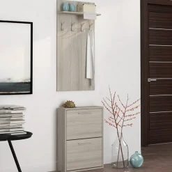 Garnero Arredamenti Mobile ingresso 54x211h cm appendiabiti rovere Colton New