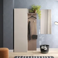 Garnero Arredamenti Mobile ingresso 95x186h cm beige marrone Sunset 111 Sale