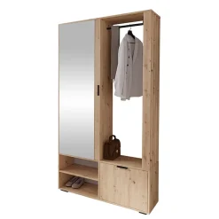 Garnero Arredamenti Mobile ingresso 100x190h cm con specchio Umea Rovere Sale