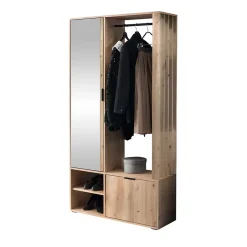 Garnero Arredamenti Mobile ingresso 100x190h cm con specchio Umea Rovere Sale