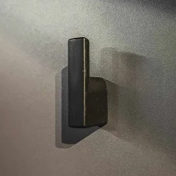 Garnero Arredamenti Mobile ingresso 120x203h cm con specchio rovere antracite stampa a righe San Francisco Gihome® Antracite - Rovere