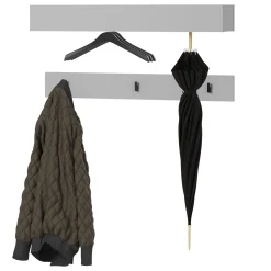 Garnero Arredamenti Mobile ingresso 300x200h cm con specchio appendiabiti armadio Accent Grigio Sale