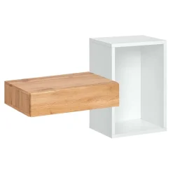 Garnero Arredamenti Mobile ingresso 100x170h cm con specchio rovere bianco Dante 1 Gihome® Sale